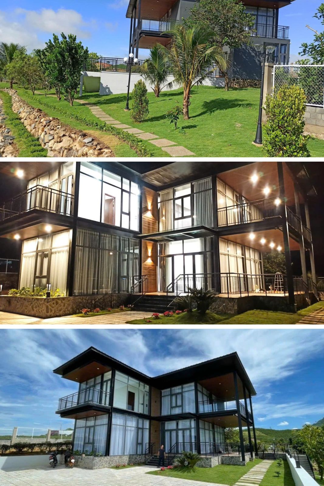 Thi công biệt thự nghỉ dưỡng 2 tầng
