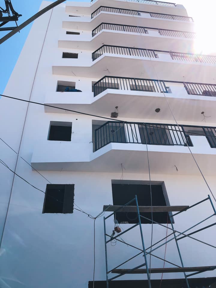 Sơn ngoài trời công trình nhiều tầng