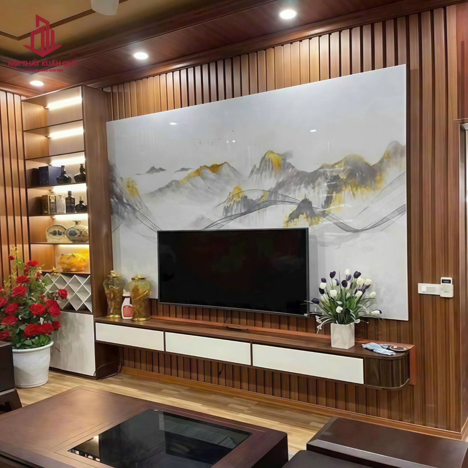 Không gian phòng khách hiện đại sang trọng