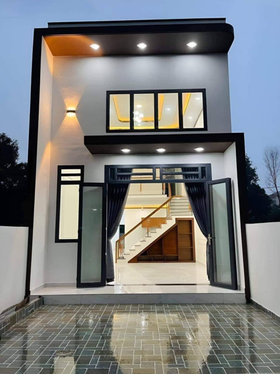 Nhà phố 2 tầng phong cách hiện đại
