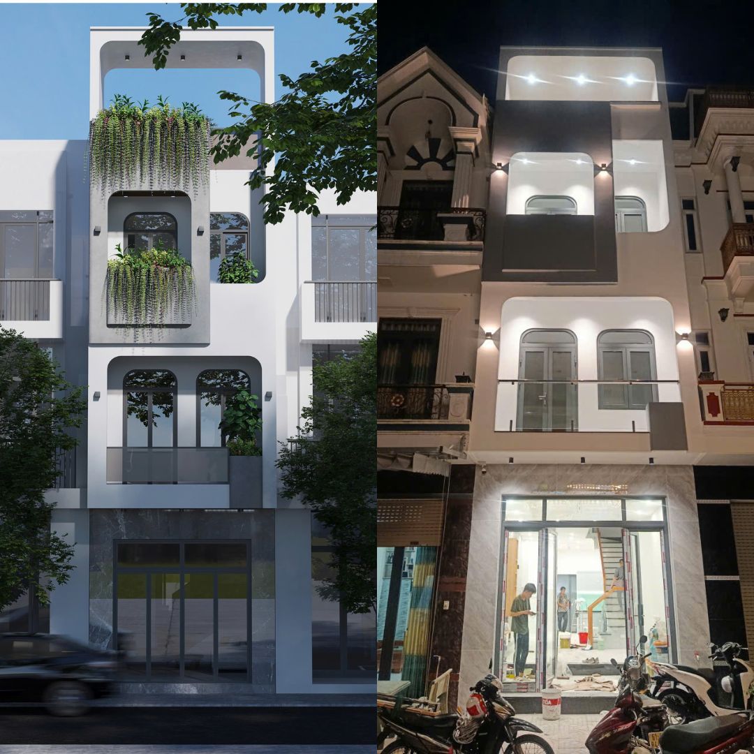 Công trình nhà phố xây mới