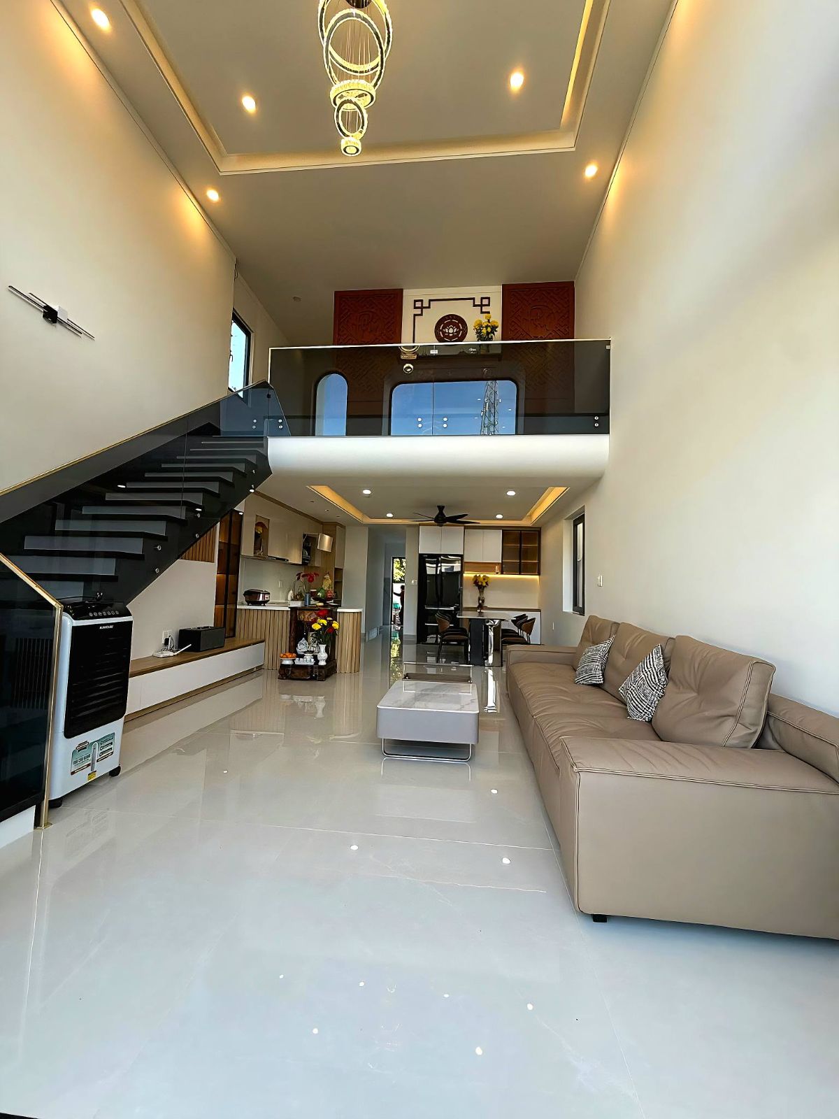 Tổng thể không gian sinh hoạt nhà phố