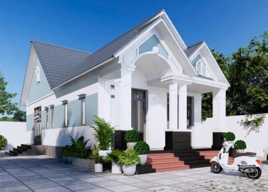 Mẫu nhà cấp 4 mái Thái tân cổ điển