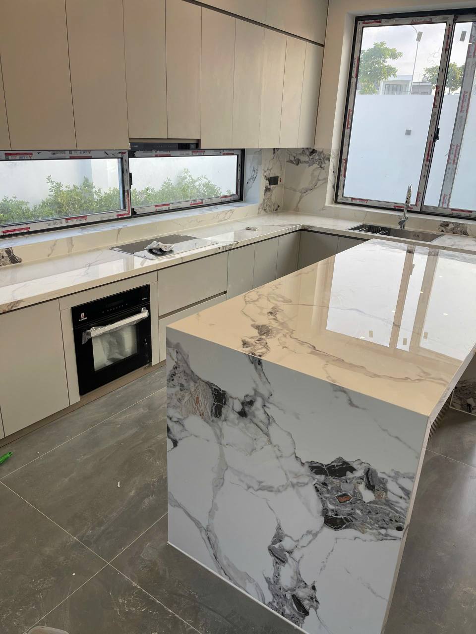 Đá Marble ốp bếp 