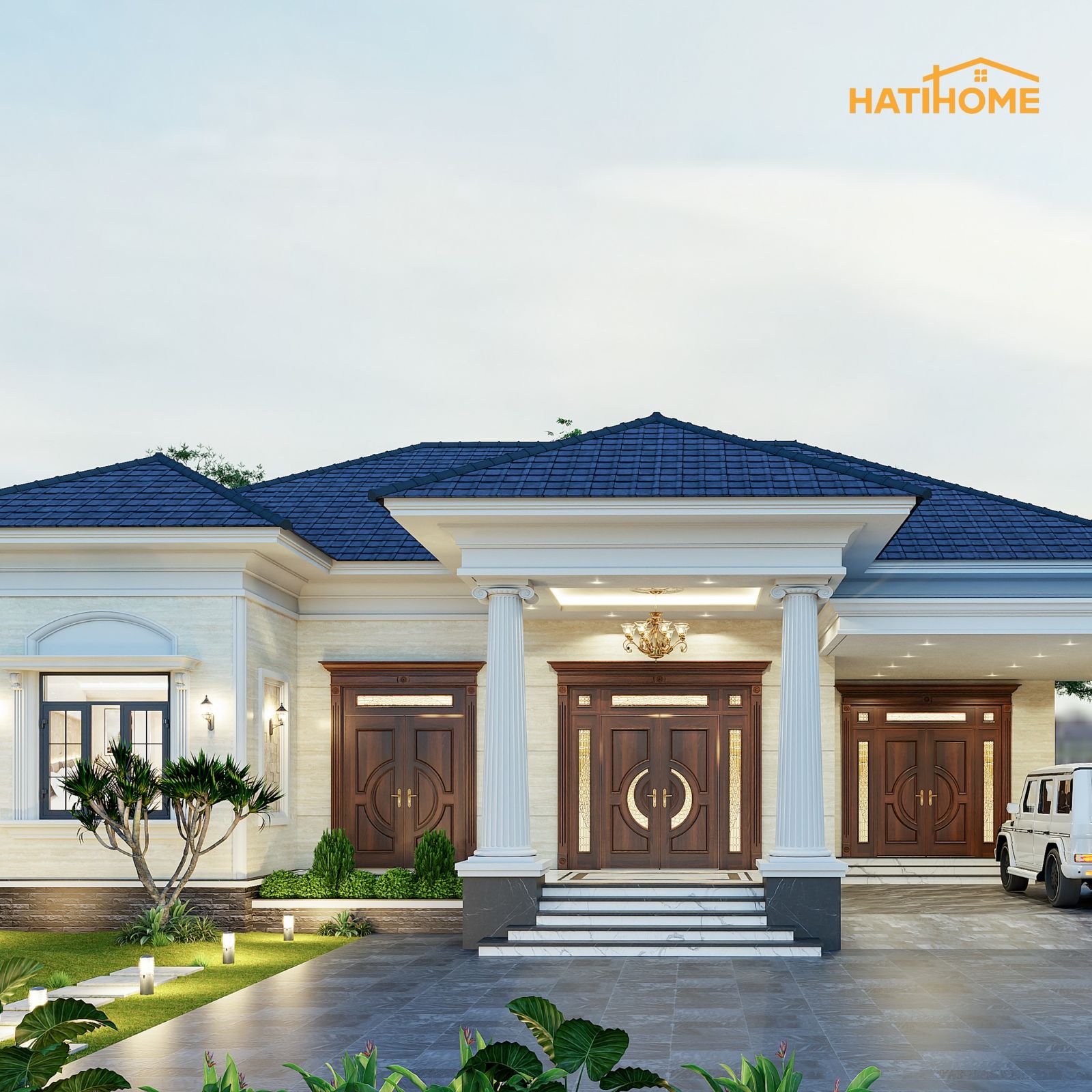 Mẫu biệt thự vườn tân cổ điển