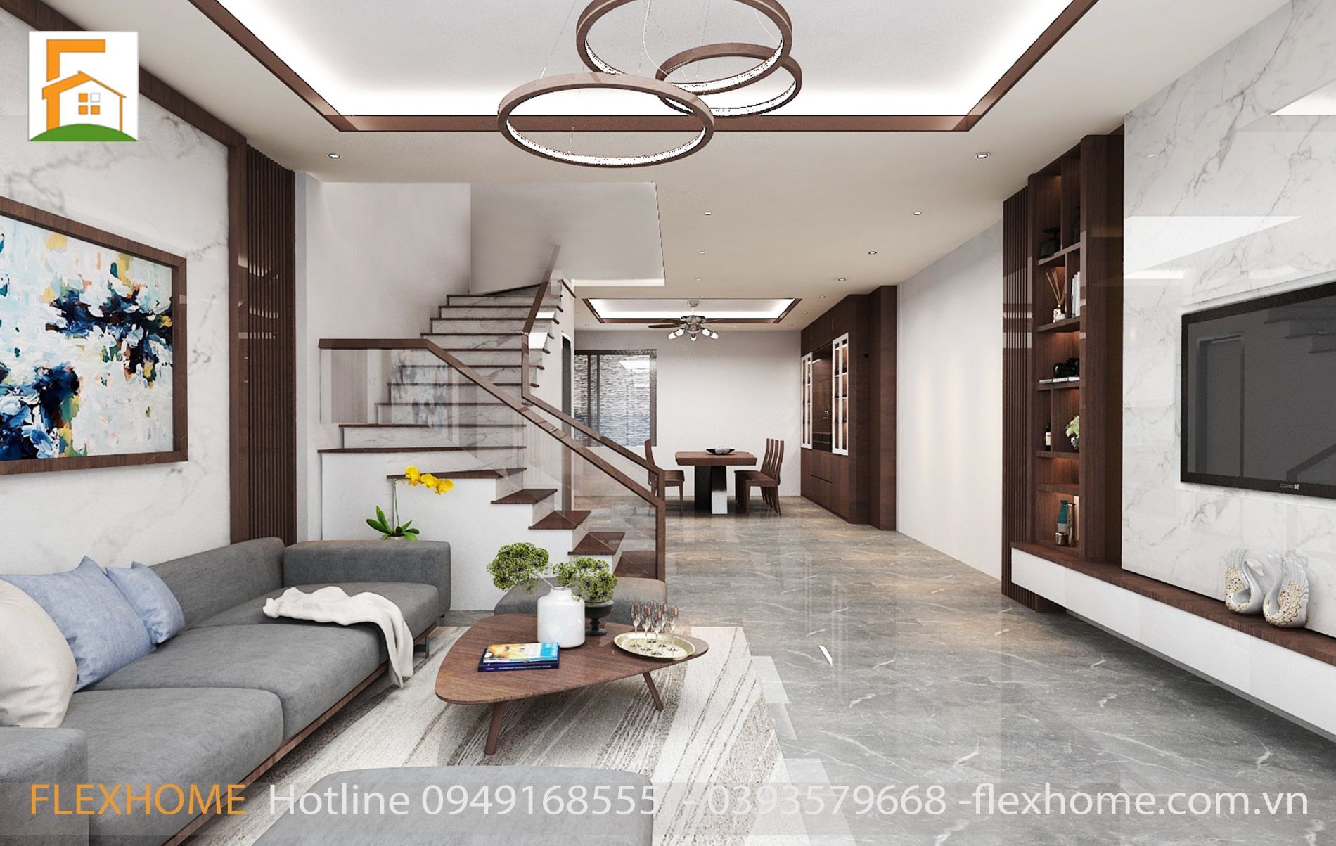 Thiết kế nội thất nhà phố