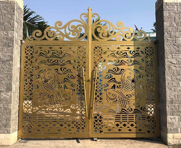 Cổng CNC kim loại trang trí cao cấp