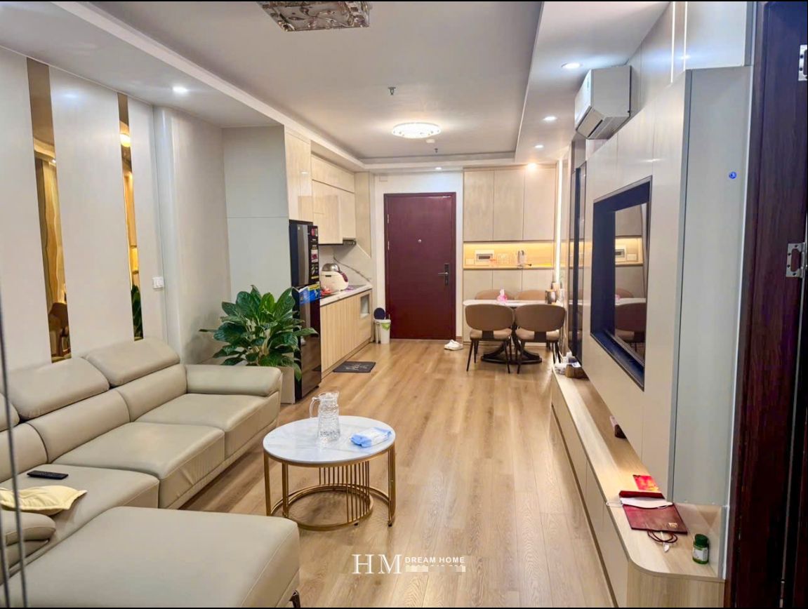 Phòng khách liền bếp hiện đại