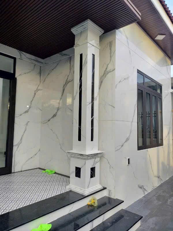 Đá ốp mặt tiền và cột nhà