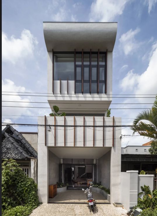 Nhà phố lệch tầng hiện đại
