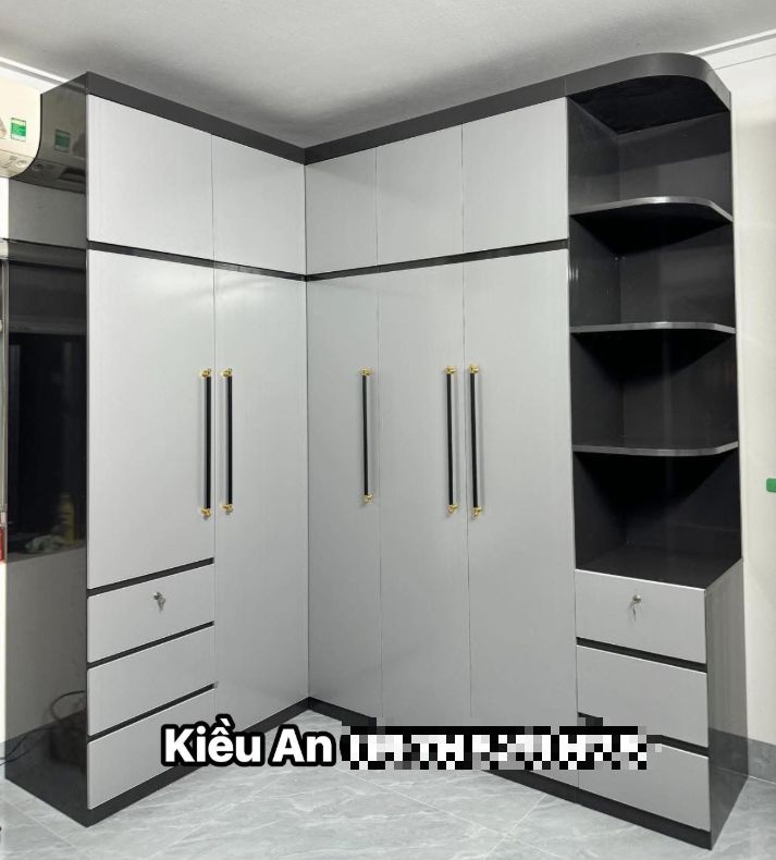 Tủ quần áo nhựa chữ L