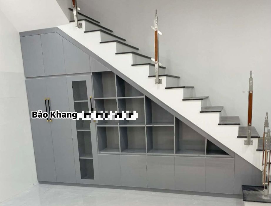 Tủ gầm cầu thang nhựa hiện đại