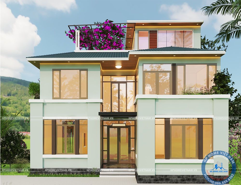 Thiết kế biệt thự mái nhật