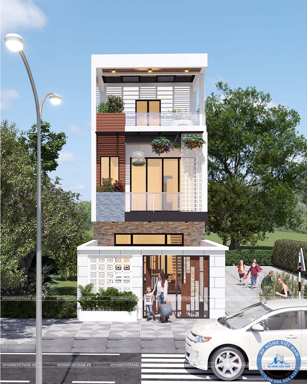 THIẾT KẾ NHÀ PHỐ HIỆN ĐẠI