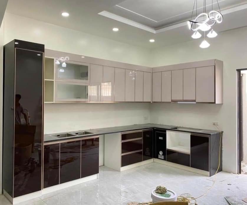 Tủ bếp hiện đại chữ L 