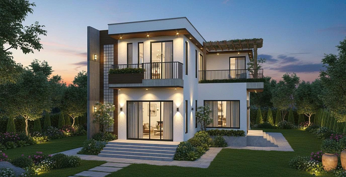 Mẫu biệt thự 2 tầng