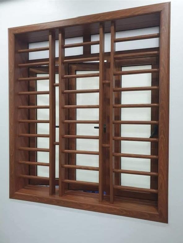 Cửa sổ nhôm giả gỗ