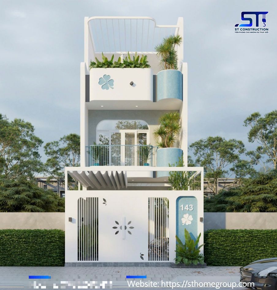 Mẫu nhà phố 3 tầng 