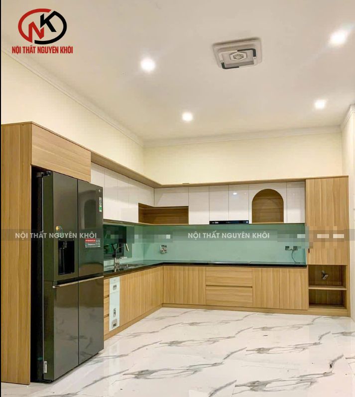 Tủ bếp nhựa chữ L 