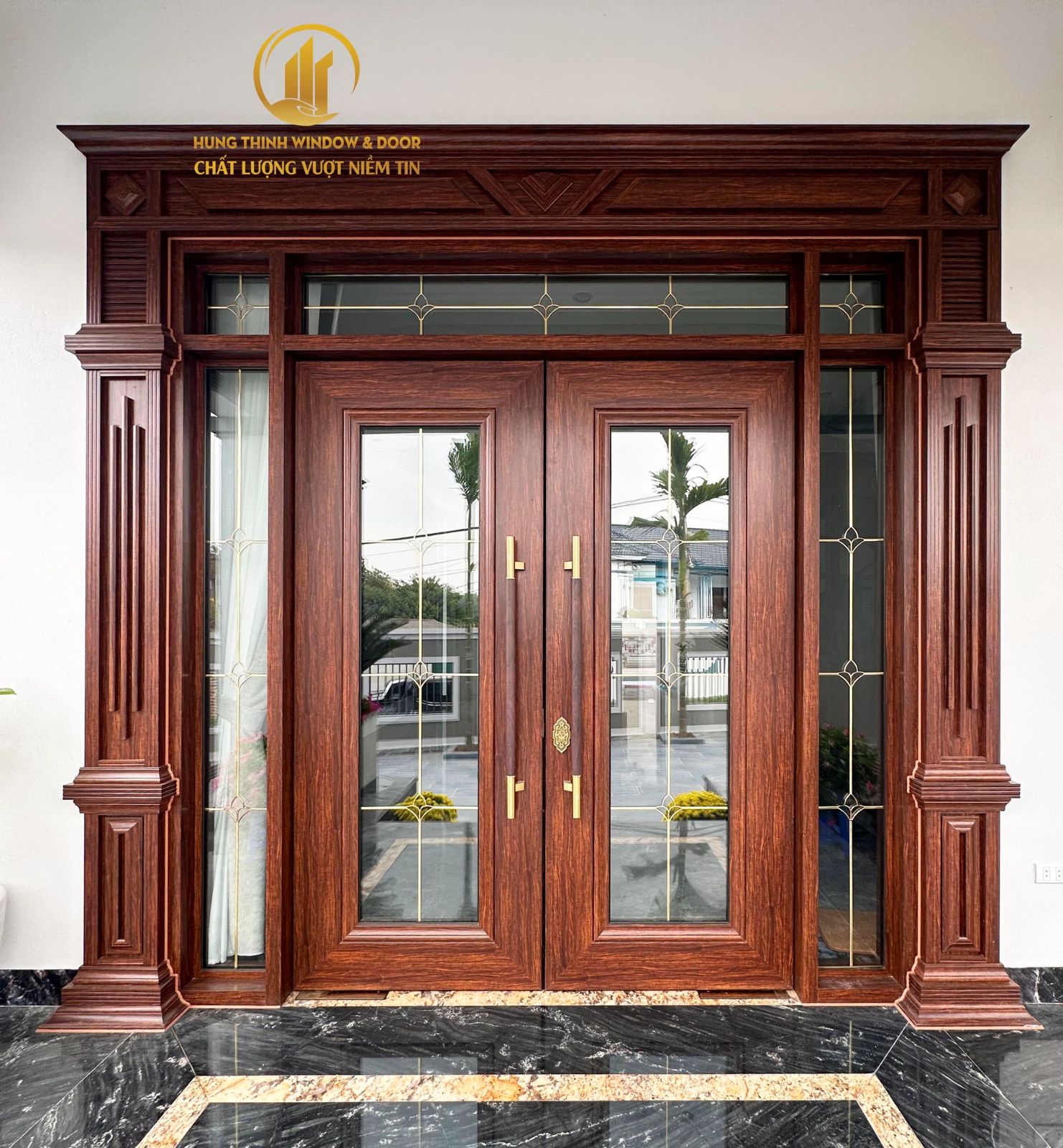 Cửa nhôm kính 2 cánh 