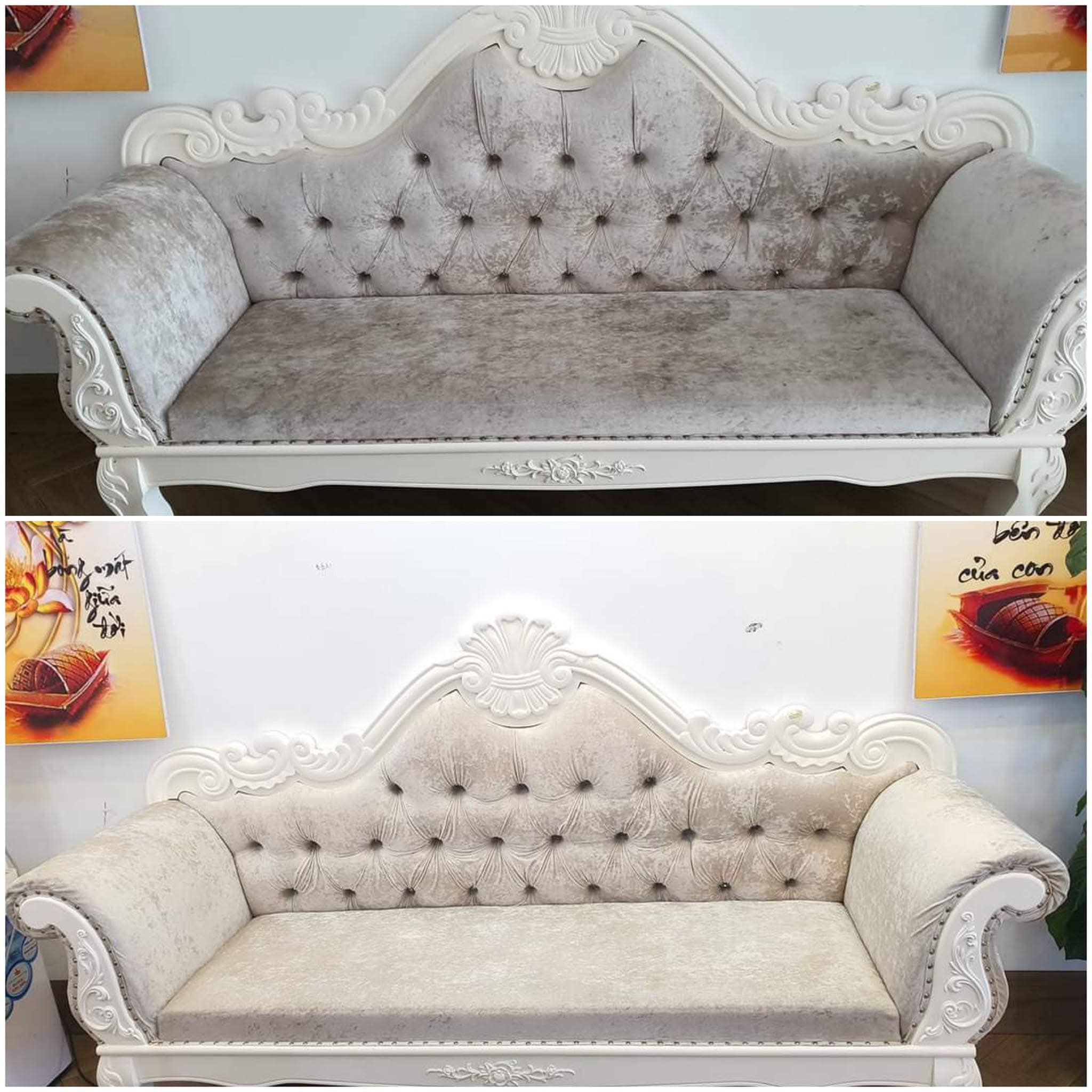 Giặt sofa nỉ cao cấp