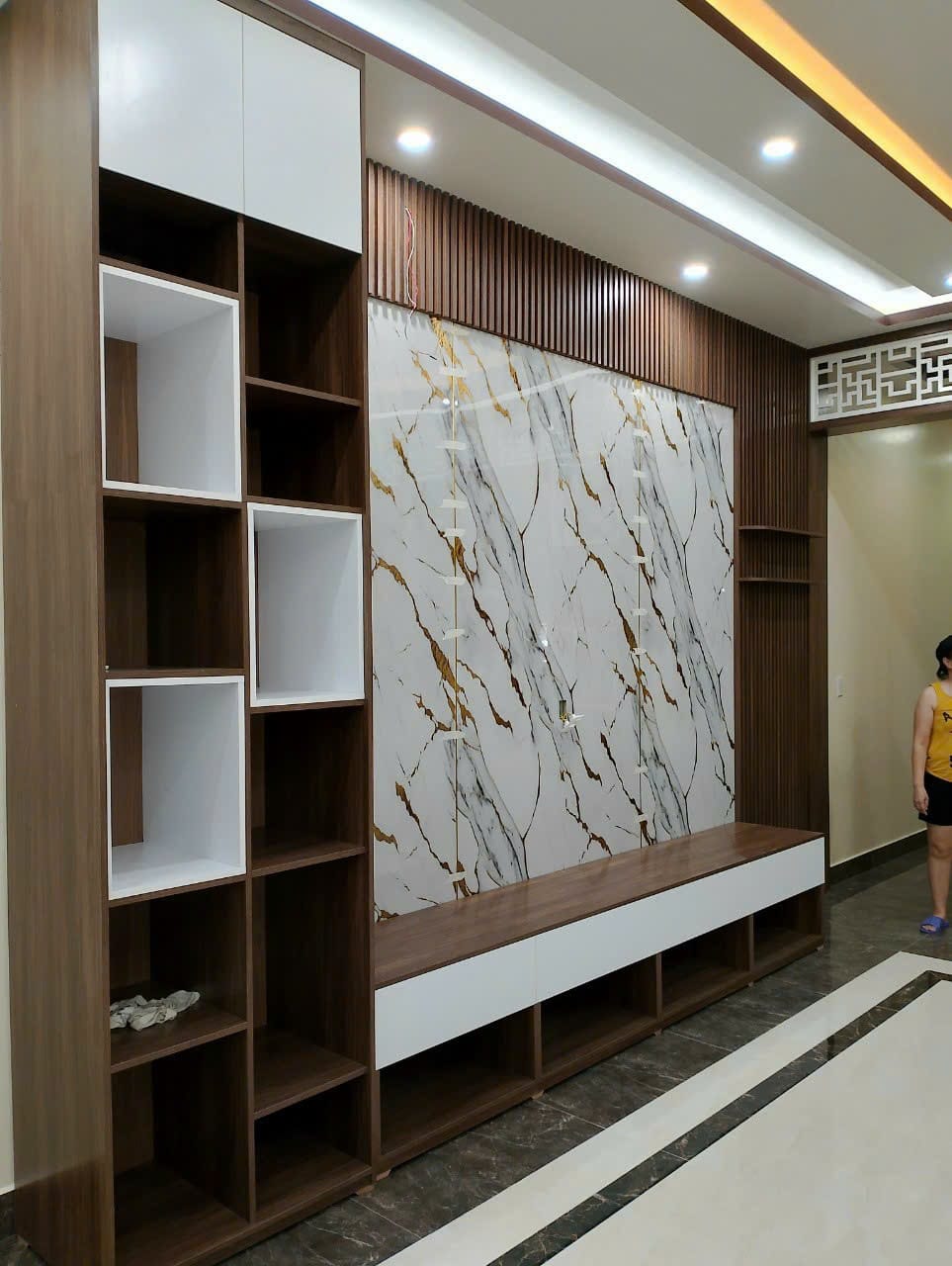 Kệ vách tivi phòng khách 