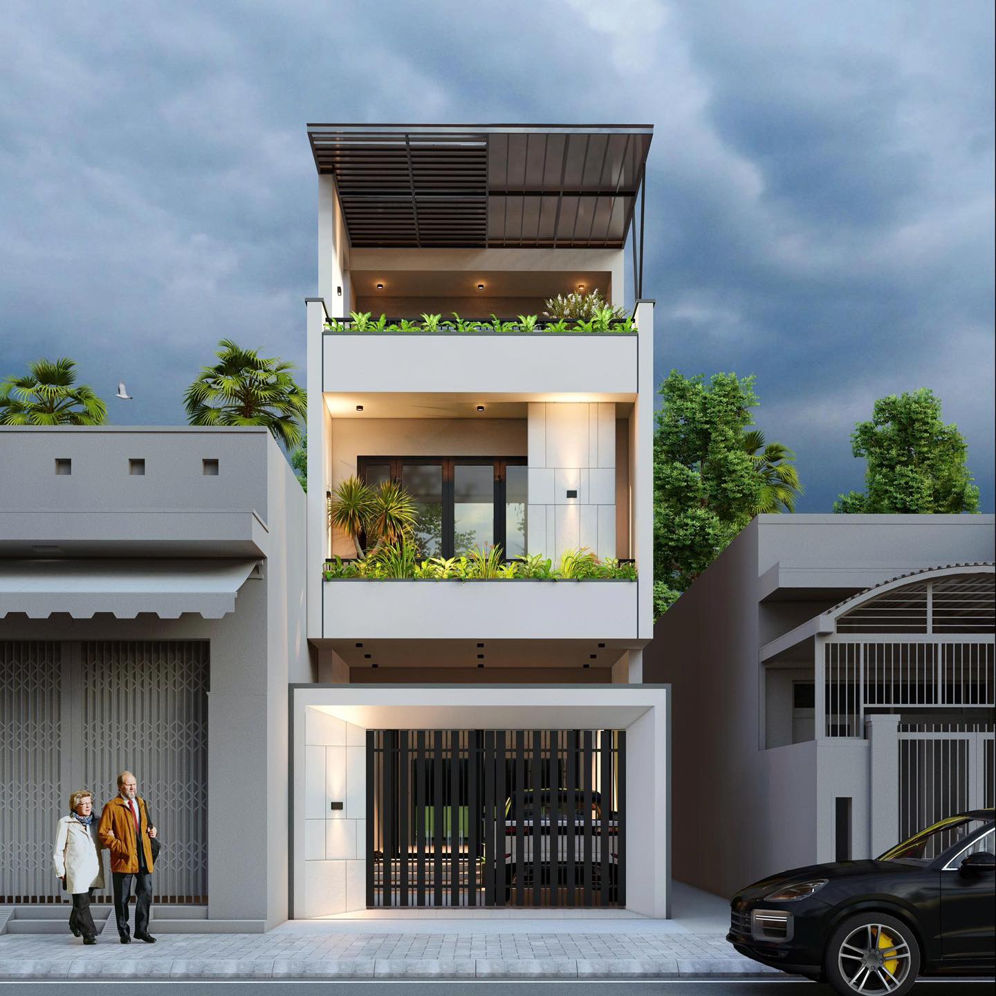 Nhà phố 3 tầng