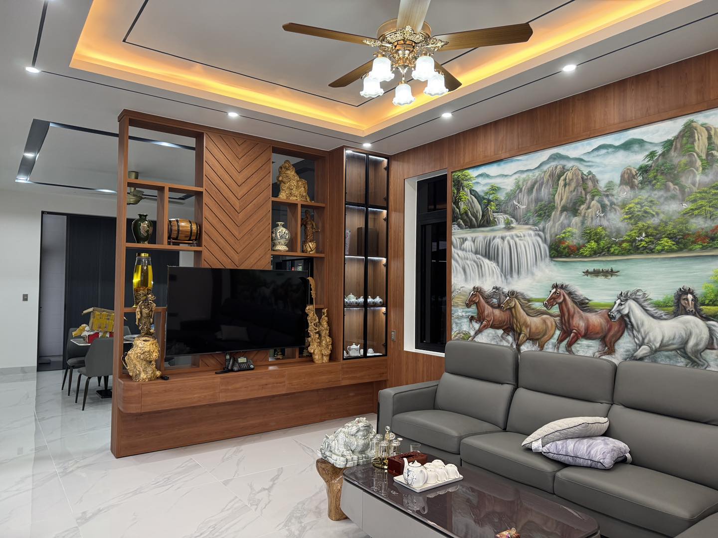 Thi công nội thất phòng khách