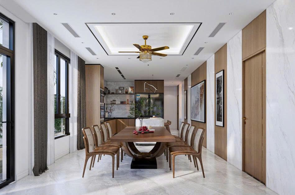 Khu vực bếp và phòng ăn