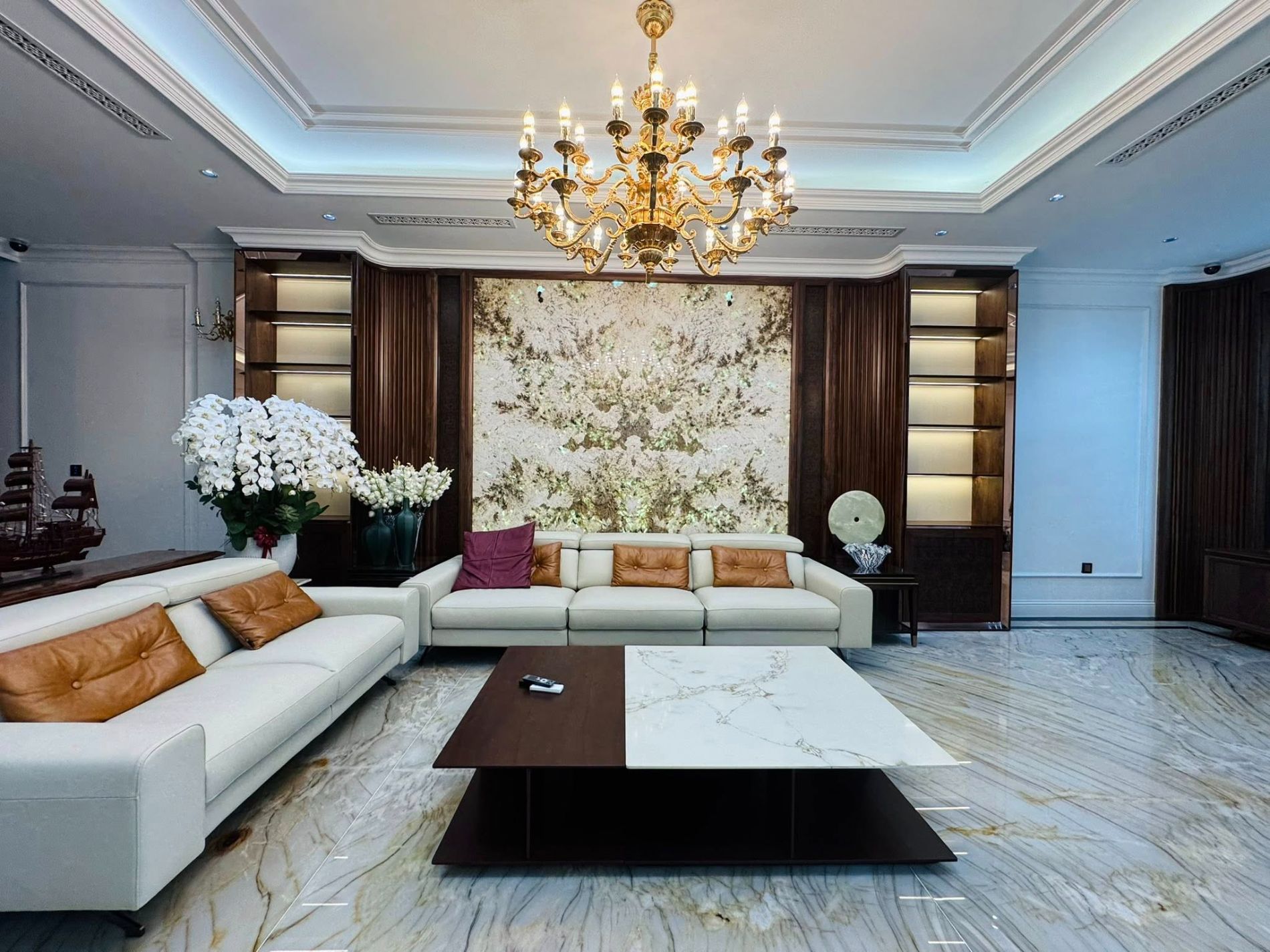 Thi công nội thất phòng khách 