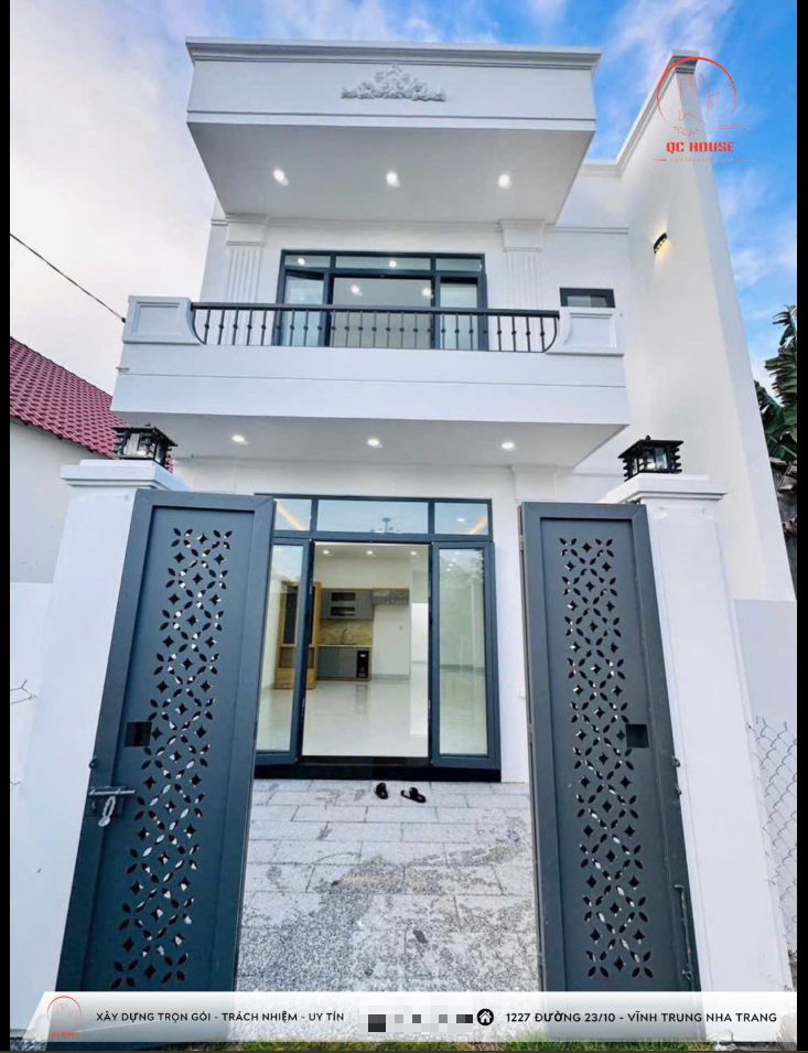Thi công nhà phố 2 tầng
