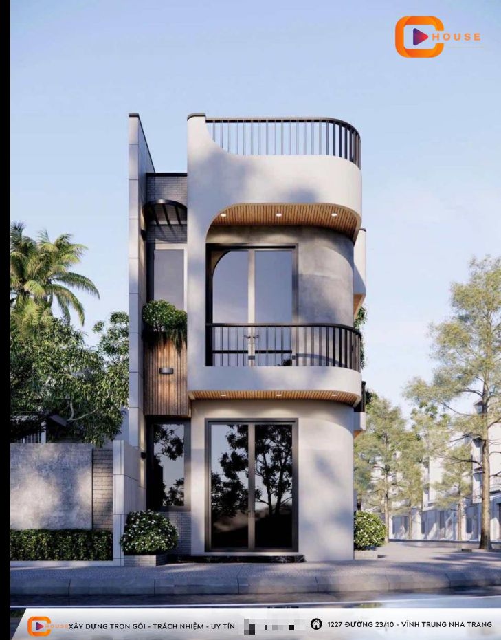 Mẫu nhà phố 2 tầng 