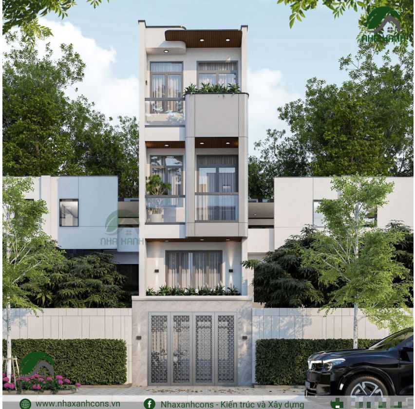 Nhà 3 tầng hiện đại 