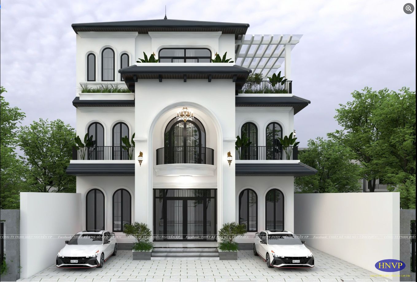 Biệt thự phố 3 tầng 