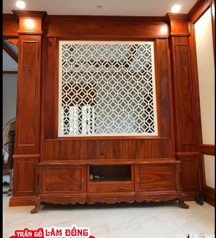 Vách ốp tường gỗ
