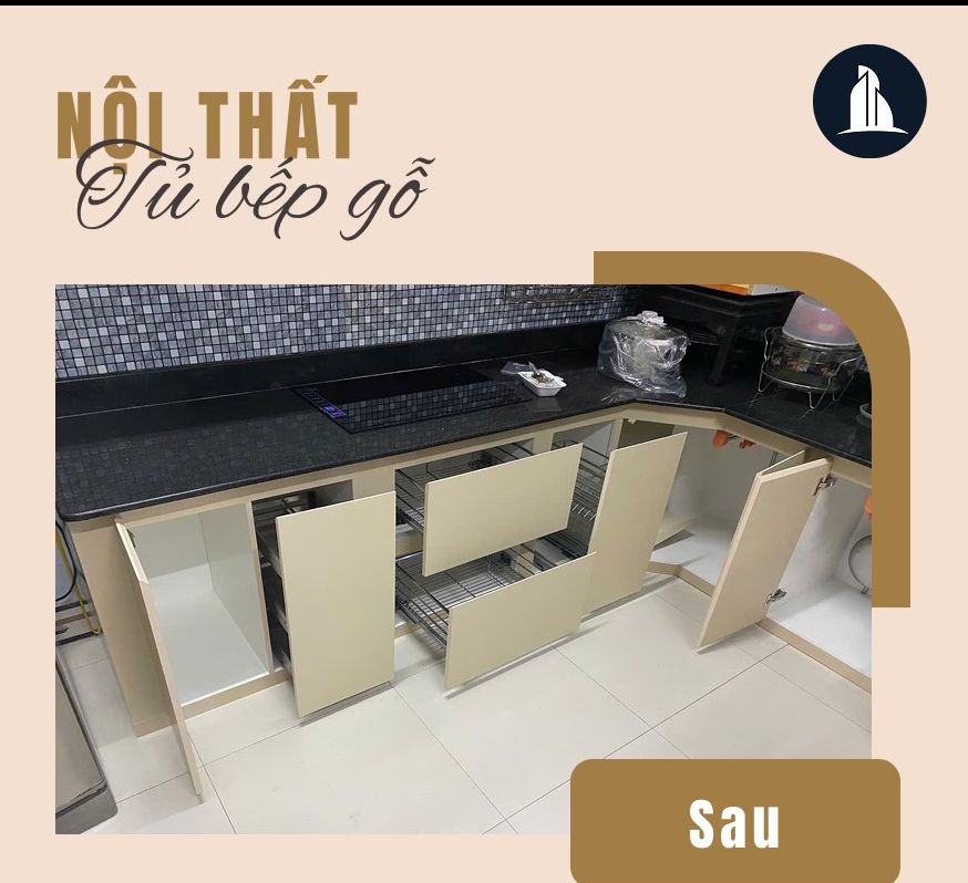 Tủ bếp gỗ 