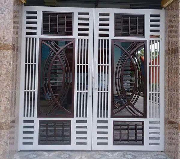 Cửa cổng sắt 2 cánh 