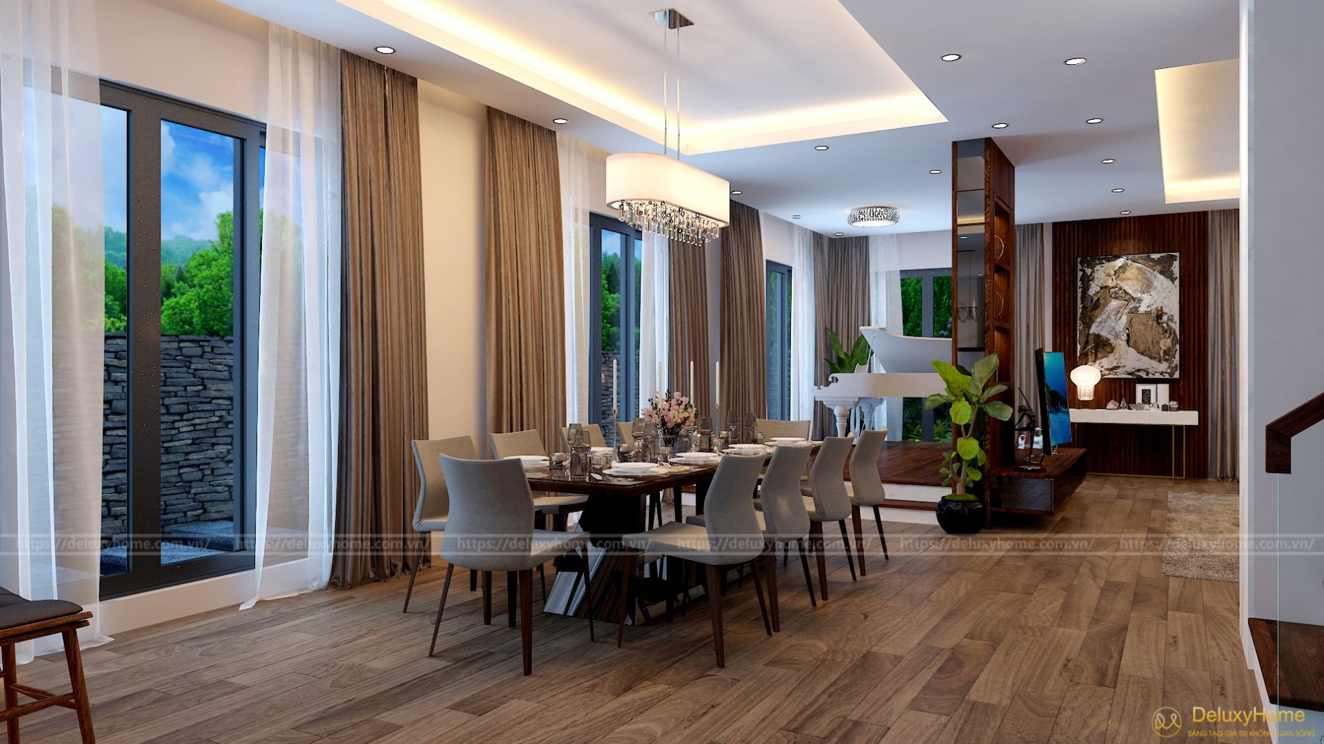 Thiết kế nội thất biệt thự