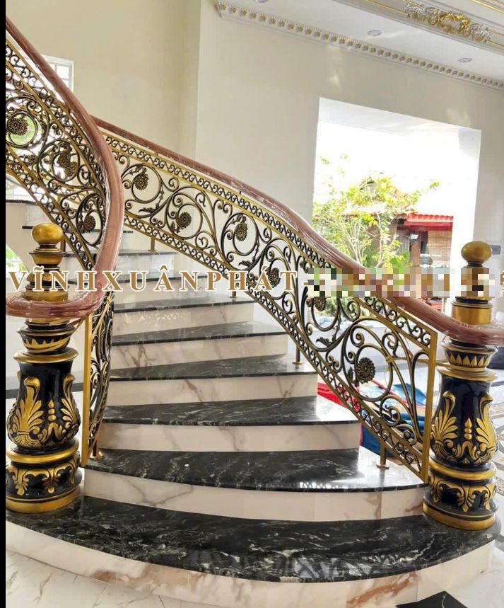 Cầu thang sắt mỹ thuật 