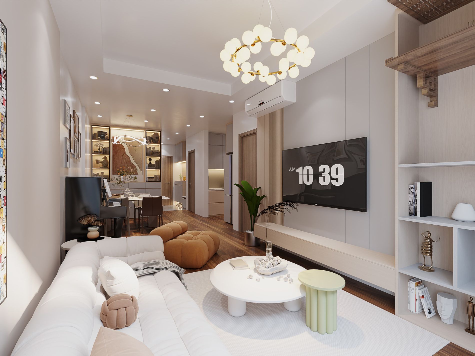Thiết kế nội thất phòng khách 