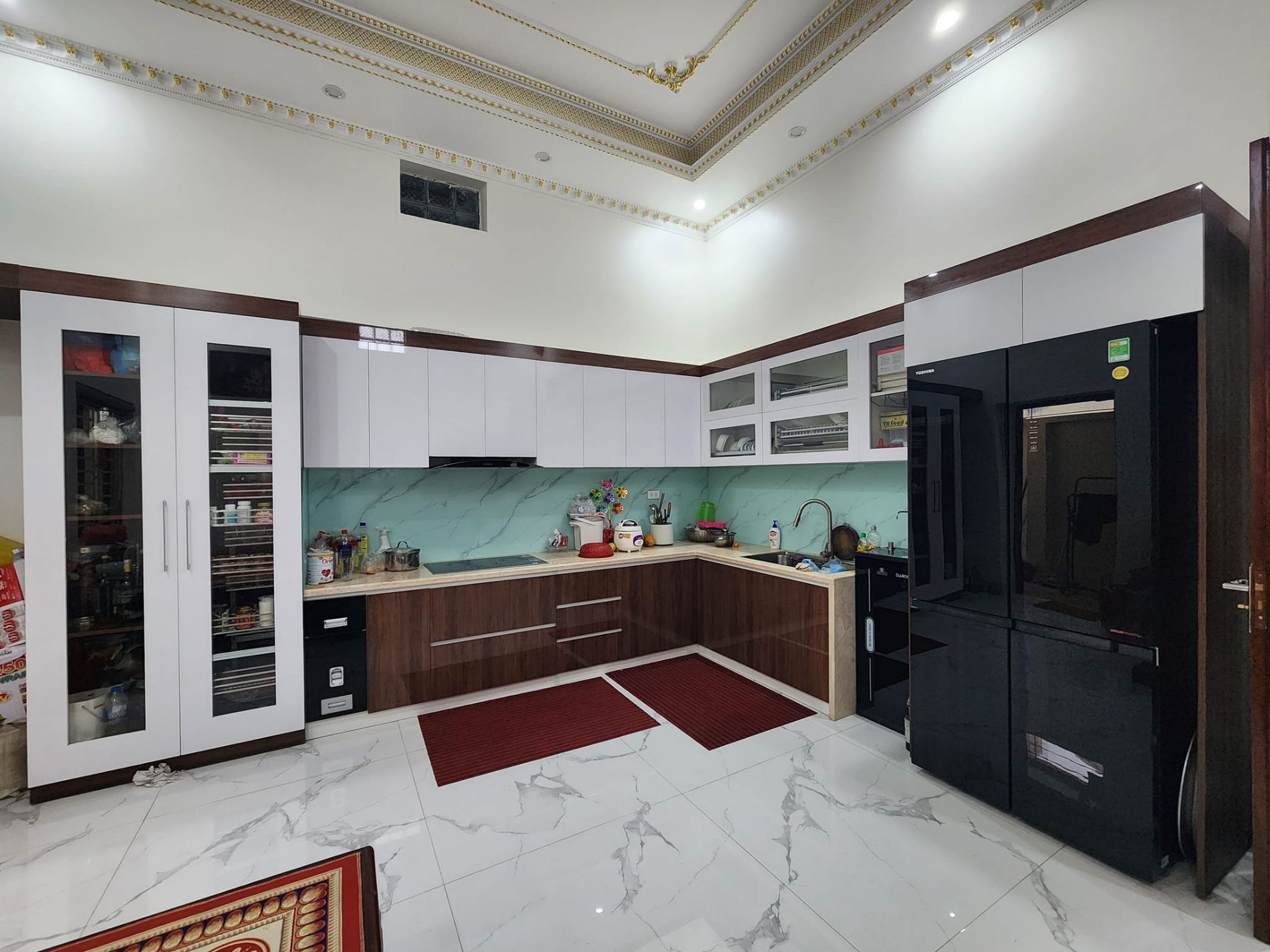 Hoàn thiện tủ bếp chữ L 