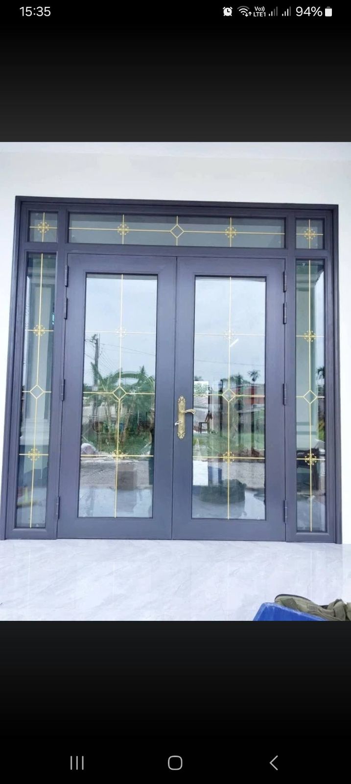 Cửa đi nhôm kính 