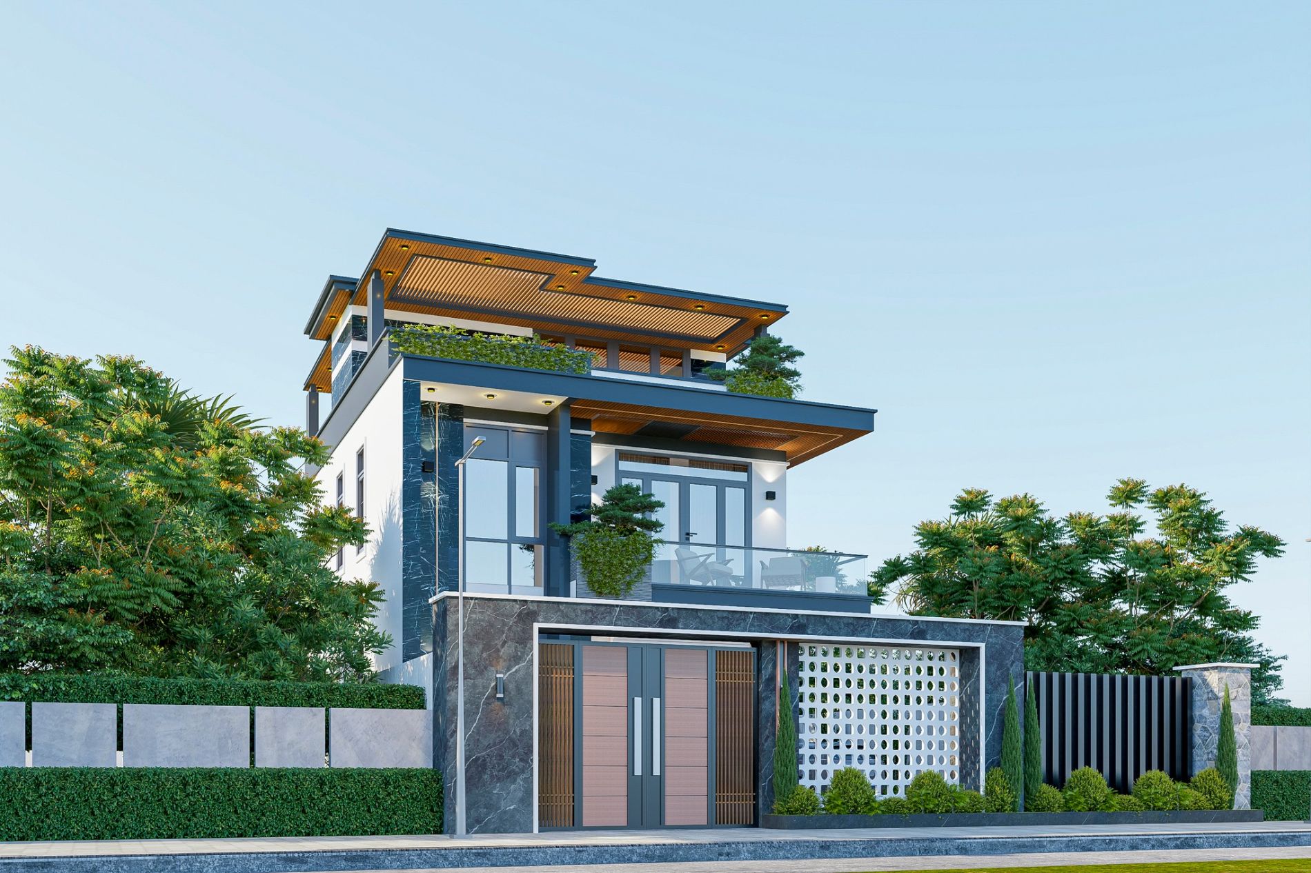 Mẫu biệt thự 2 tầng