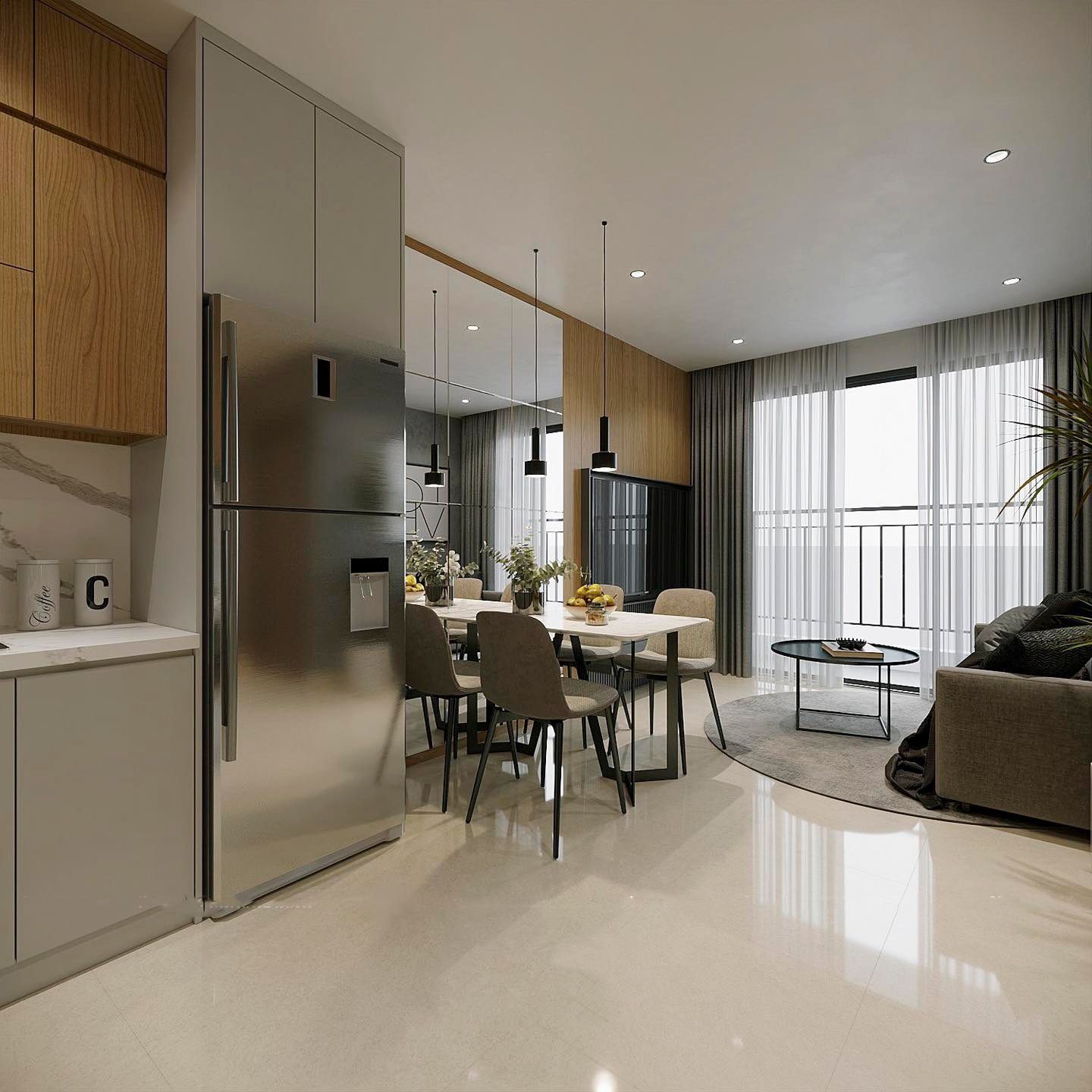 Nội thất căn hộ hiện đại