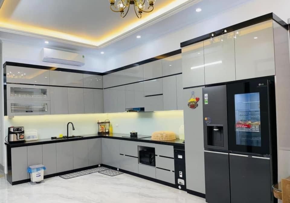 Tủ bếp chữ L hiện đại