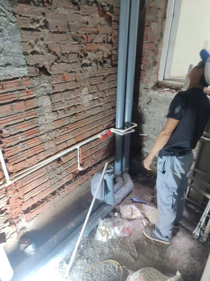 Thi công hệ thống điện nước 