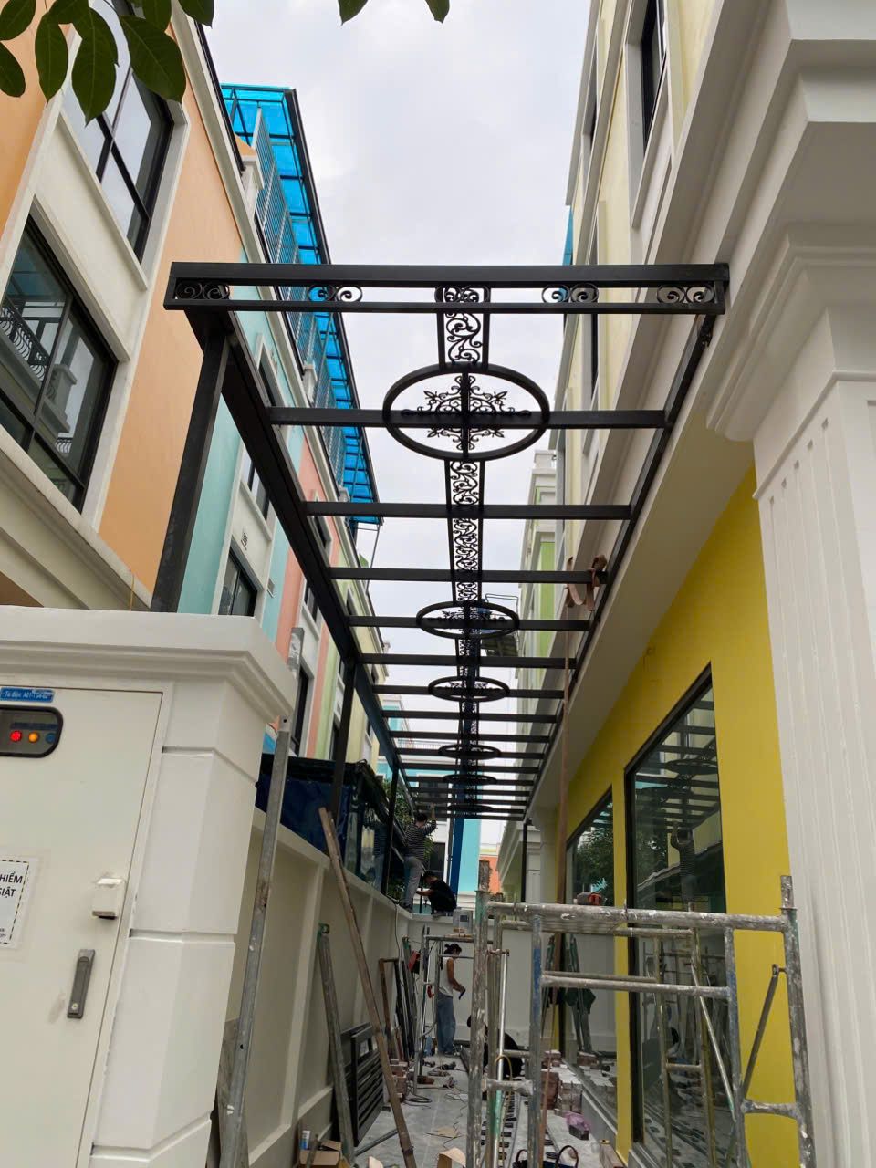 Mái kính sắt nghệ thuật 