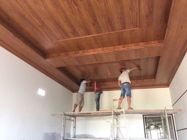 Làm mới trần gỗ 