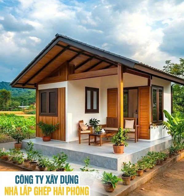 Kiểu nhà vườn lắp ghép 