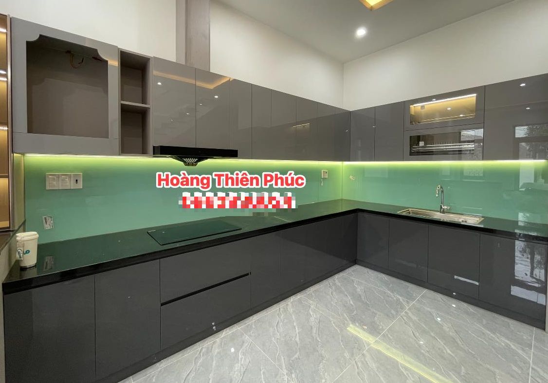 Tủ bếp chữ L hiện đại